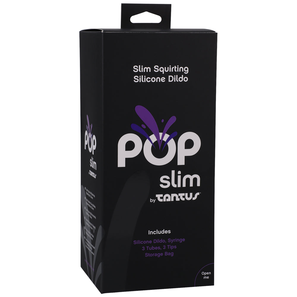 Pop Slim By Tantus Squirting Dildo Midnight | 19213851866 | Discreet Personal Wellness