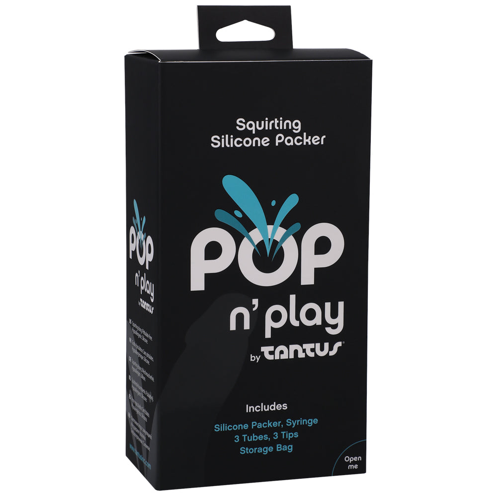 Pop N' Play By Tantus Squirting Packer Honey | 19213851958 | Discreet Personal Wellness