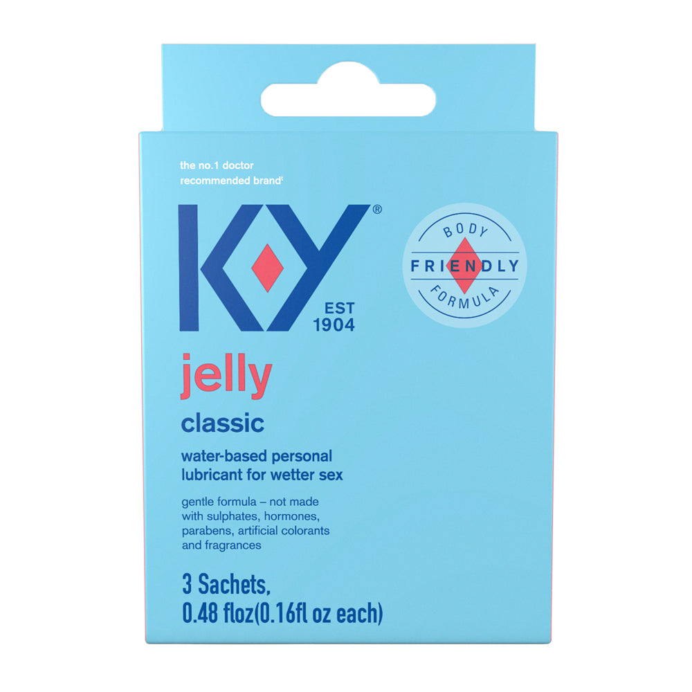 KY Jelly 3Pk Sachet .16 oz. | 67981993738 | Discreet Personal Wellness