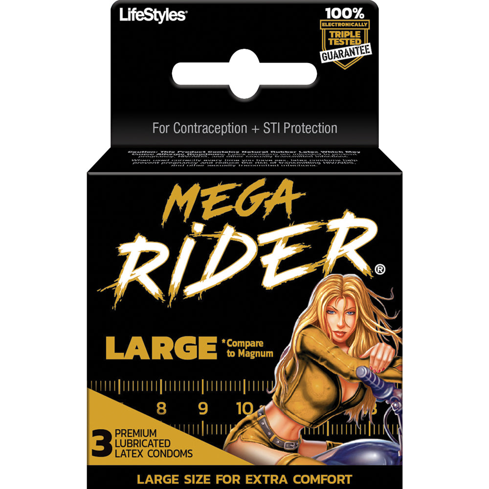 Mega Rider 3Pk | 70907298589 | Discreet Personal Wellness