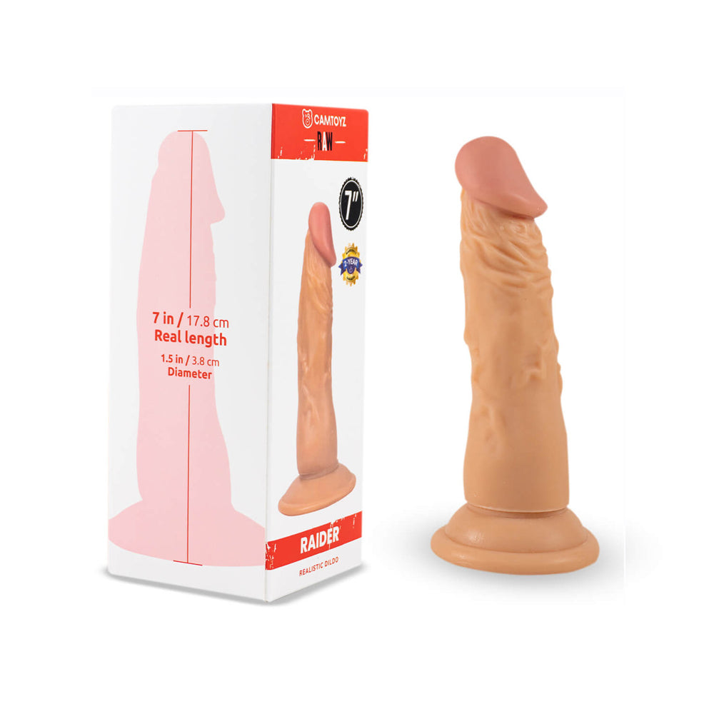 Raw Raider 7" Realistic Dildo | 94308630908 | Discreet Personal Wellness