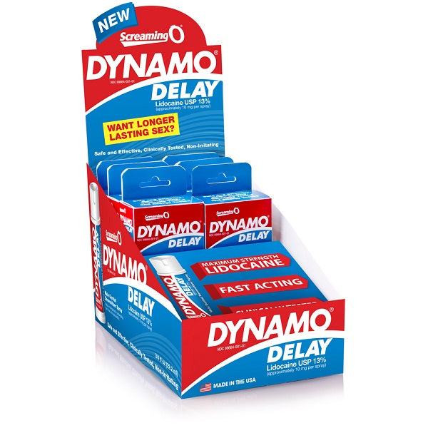 Dynamo Delay Spray 6 Pack In Pop Box 6 Ct Display | 10817483011525 | Discreet Personal Wellness