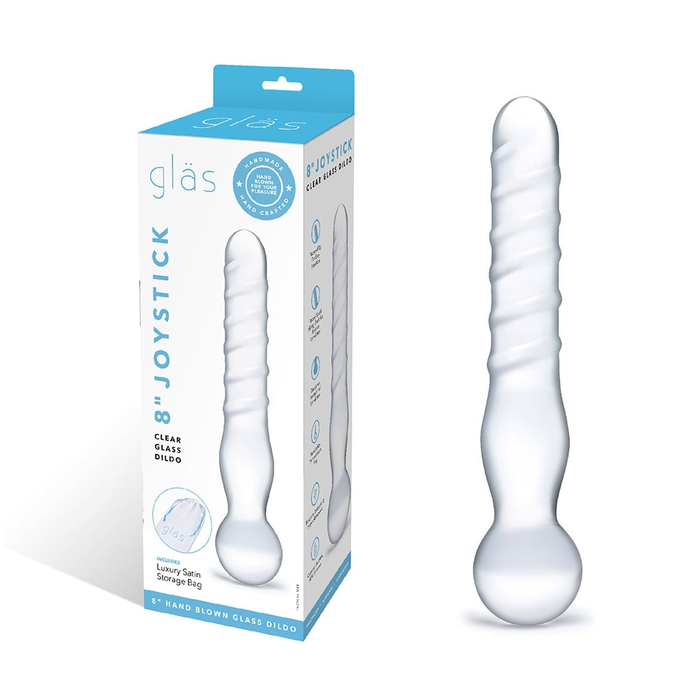 Joystick Clear Glass Dildo | 4890808063460 | Discreet Personal Wellness