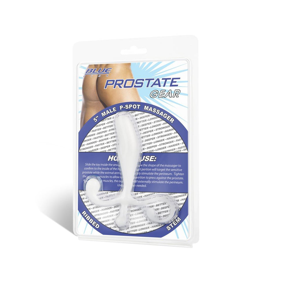 5" Male P-Spot Massager White | 4890808125892 | Discreet Personal Wellness
