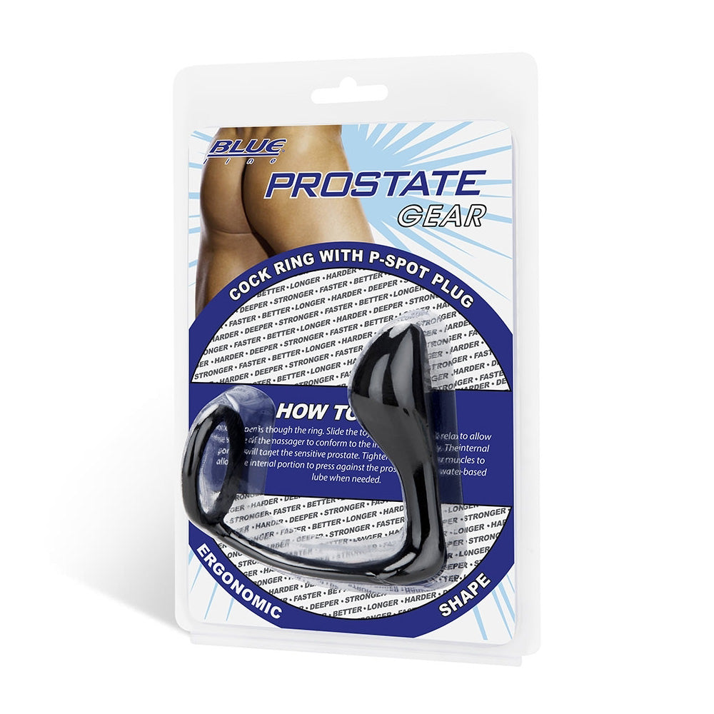 Penis Ring With P-Spot Plug | 4890808224304 | Discreet Personal Wellness