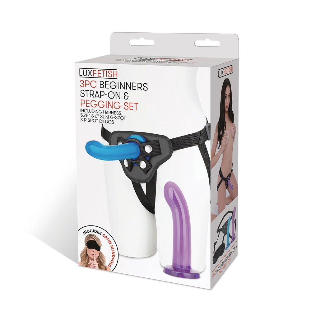 3 Pc Beginners Strap-On & Pegging Set | 4890808245545 | Discreet Personal Wellness