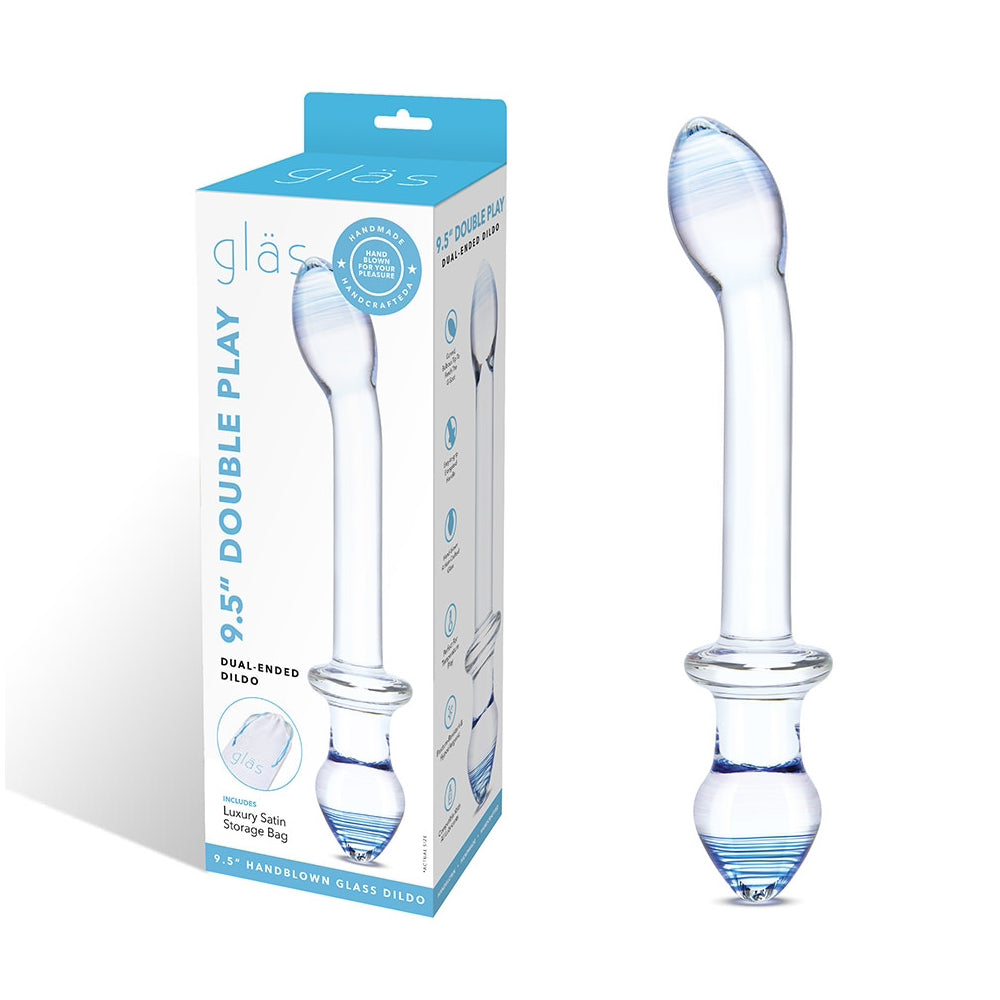 Glas 9.5'' Double Play Dual-Ended Dildo | 4890808264898 | Discreet Personal Wellness