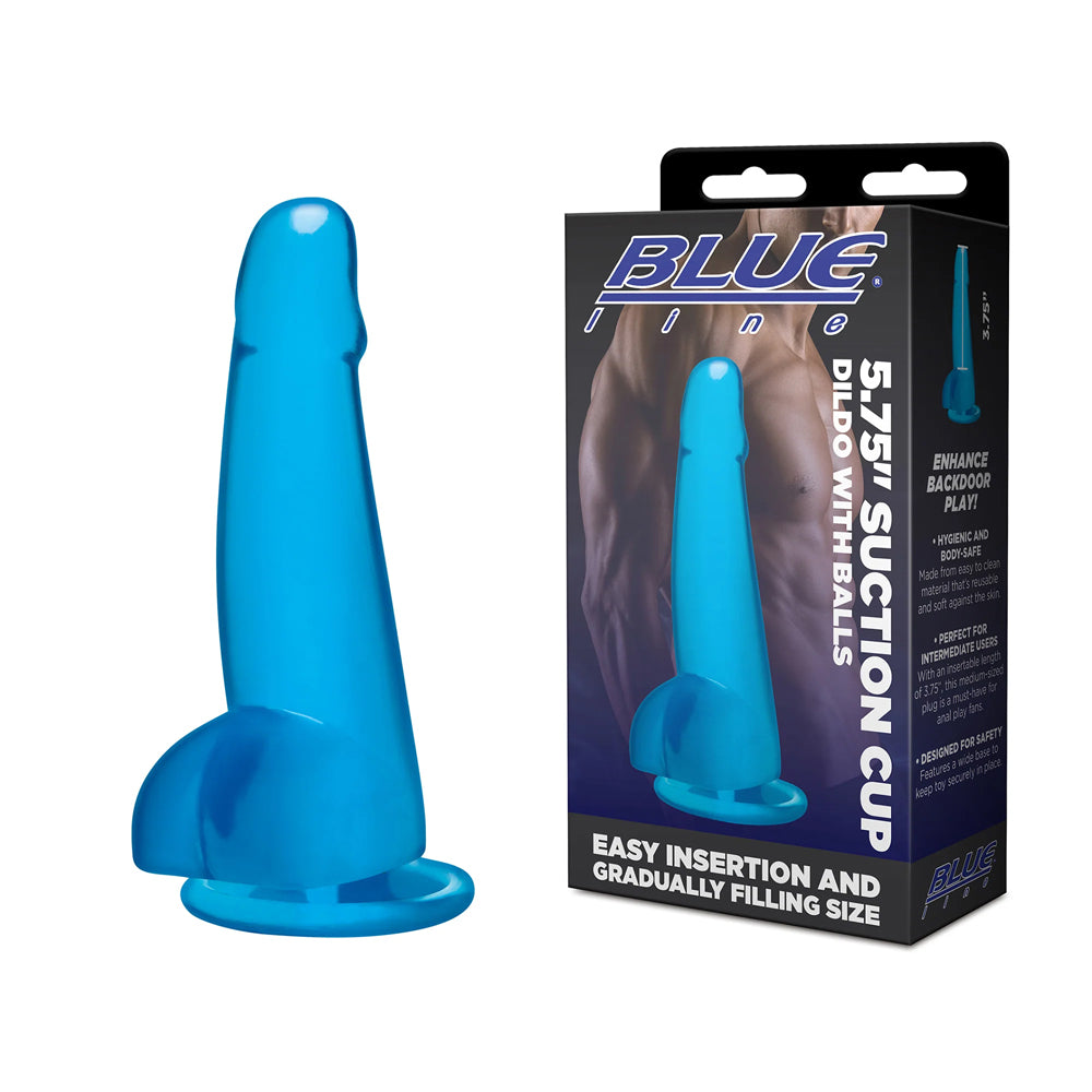 5.75" Suction Cup Dildo With Balls | 4890808292518 | Discreet Personal Wellness