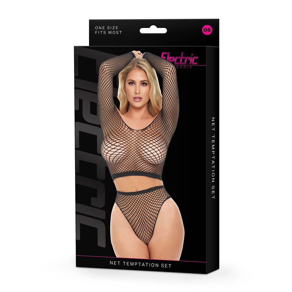 Electric Lingerie Net Temptation Set O/S | 4890808295076 | Discreet Personal Wellness