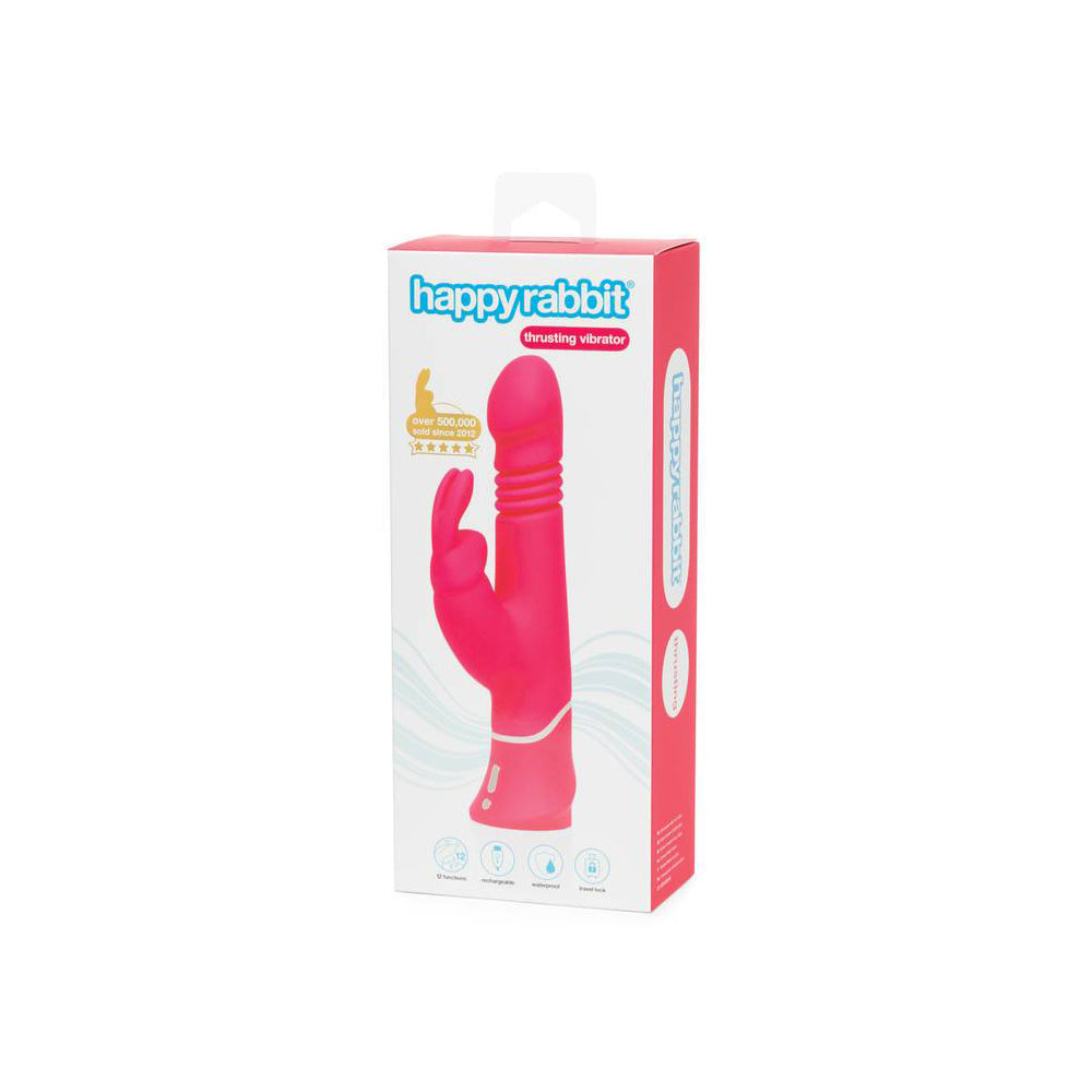 Happy Rabbit Thrusting Realistic Pink | 5060020001260 | Discreet Personal Wellness