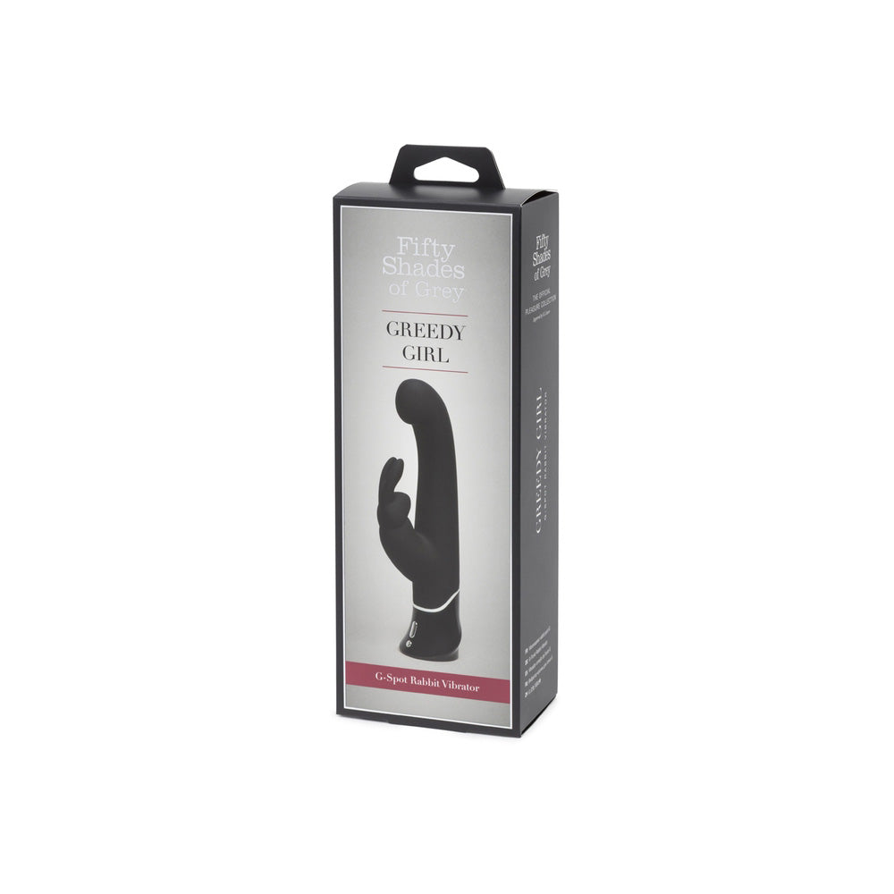 Fifty Shades Of Grey Greedy Girl Rechargeable G-Spot Rabbit Vibrator | 5060108815734 | Discreet Personal Wellness