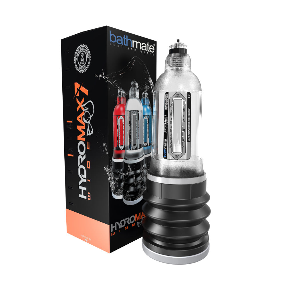 Hydromax 7 Wide Boy Crystal Clear | 5060140209447 | Discreet Personal Wellness
