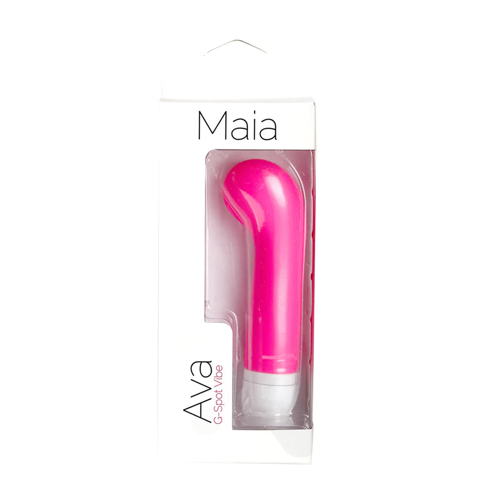 Maia Ava Silicone 15-Function Mini G-Spot Vibe Neon Pink | 5060311472168 | Discreet Personal Wellness