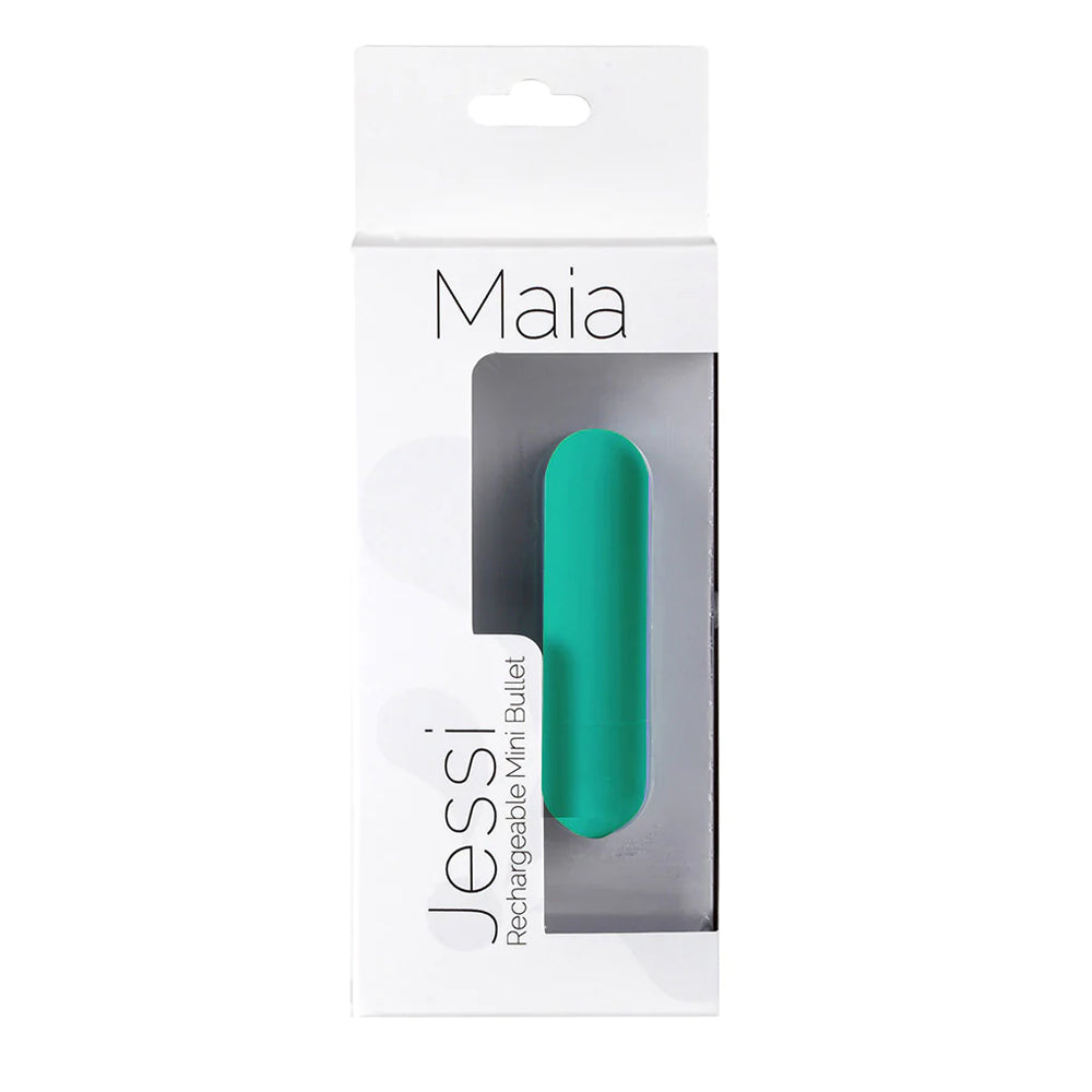 Maia Jessi USB Rechargeable Super Charged Mini Bullet EMERALD | 5060311472632 | Discreet Personal Wellness