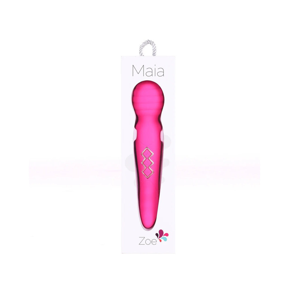 Zoe Twistty Rechargable Dual Vibrating Wand Hot Pink | 5060311472953 | Discreet Personal Wellness
