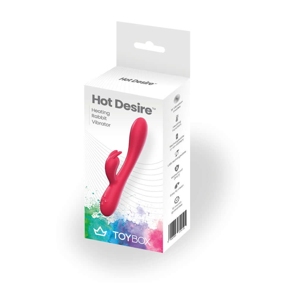 Hot Desire Heating Rabbit Vibrator | 5070000979663 | Discreet Personal Wellness