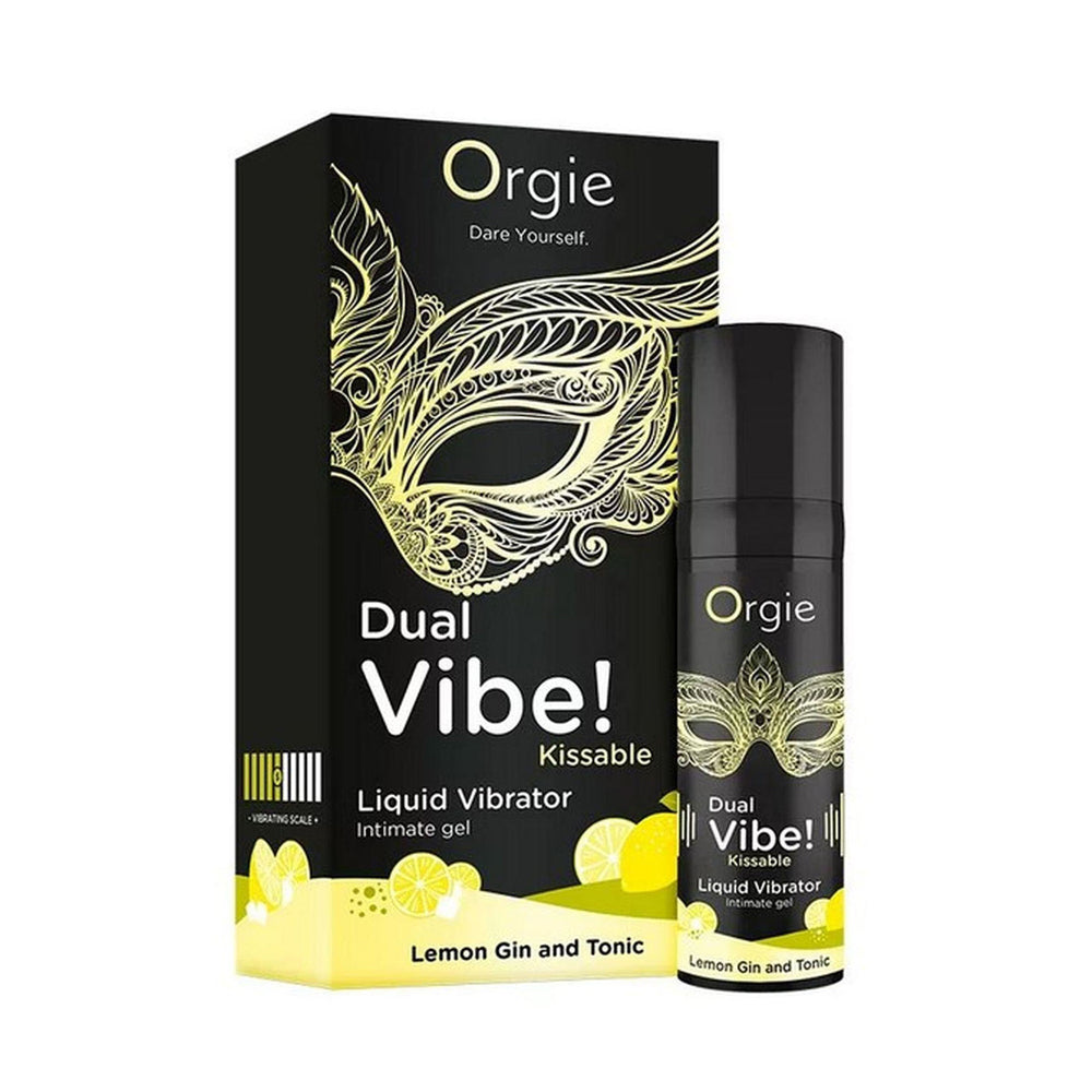 Orgie Dual Vibe Kissable Liquid Vibrator Lemon Gin And Tonic | 5600742917588 | Discreet Personal Wellness