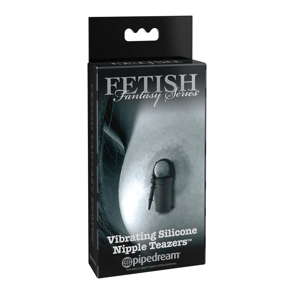 Fetish Fantasy Limited Edition Vibrating Silicone Nipple Teazers Black | 603912343335 | Discreet Personal Wellness