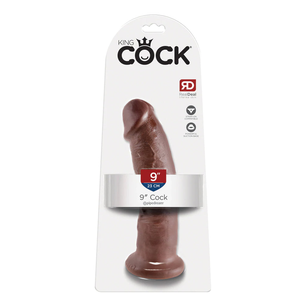 King Penis 9" Penis Brown | 603912349993 | Discreet Personal Wellness