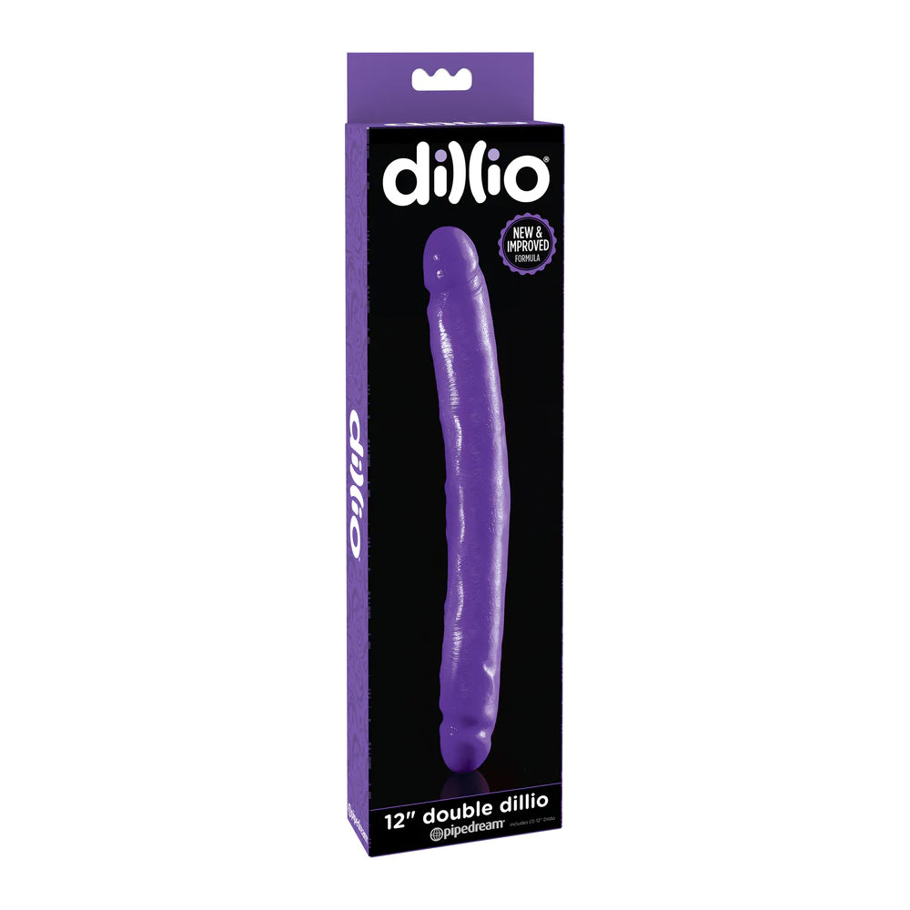 Dillio 12" Double Dillio Purple | 603912742336 | Discreet Personal Wellness