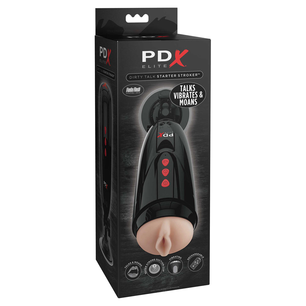 PDX Elite Dirty Talk Starter Stroker | 603912751468 | Discreet Personal Wellness