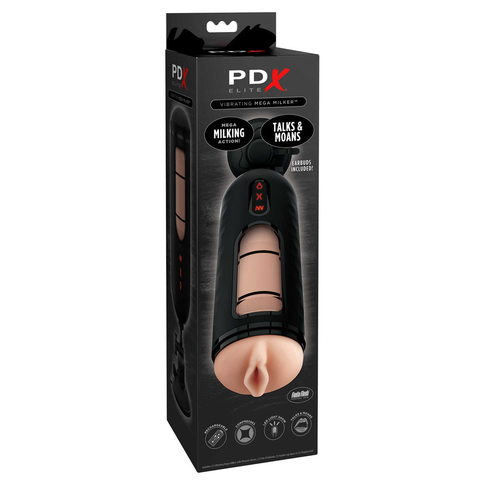 PDX Elite Vibrating Mega Milker | 603912751475 | Discreet Personal Wellness