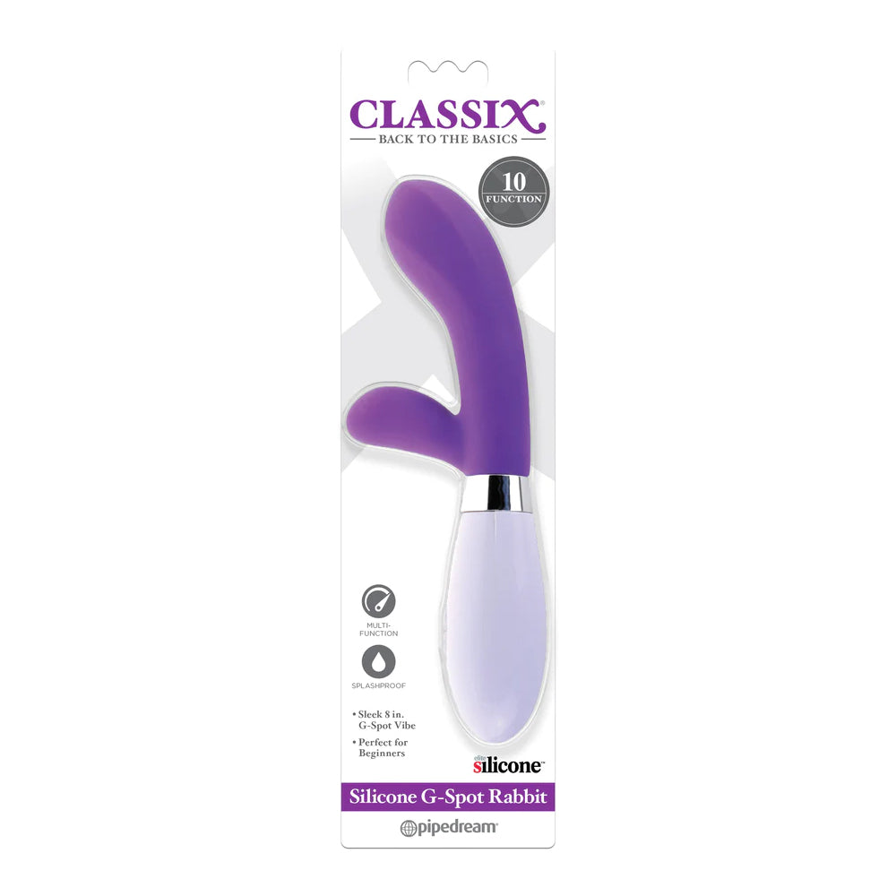 Classix Silicone G-Spot Rabbit Purple | 603912757897 | Discreet Personal Wellness