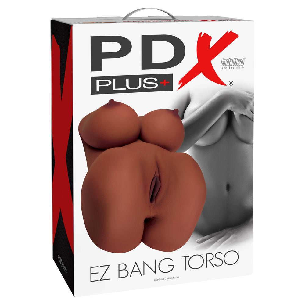 Pdx Plus Ez Bang Torso Brown | 603912772302 | Discreet Personal Wellness