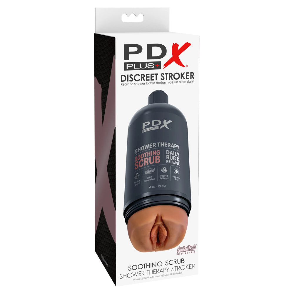 Pdx Plus Shower Therapy Soothing Scrub Tan | 603912774566 | Discreet Personal Wellness