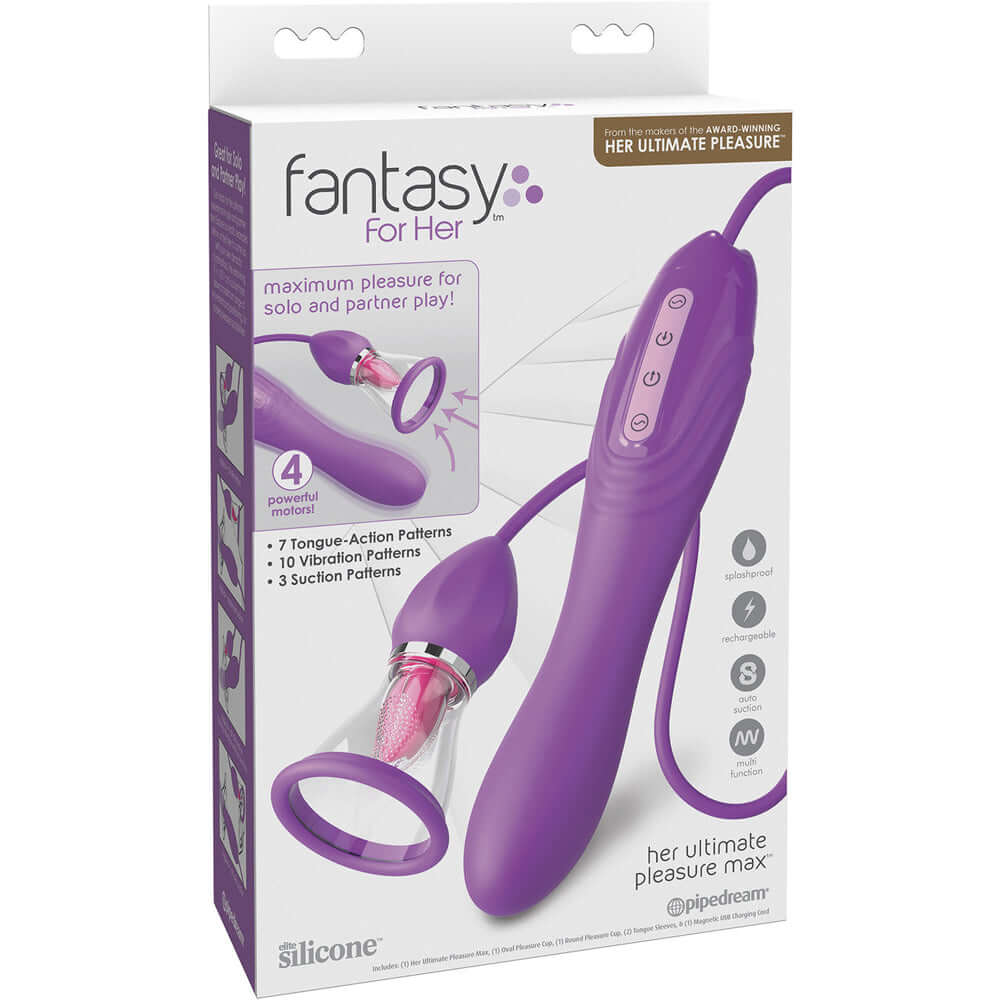 Fantasy For Her Her Ultimate Pleasure Max Purple | 603912775174 | Discreet Personal Wellness