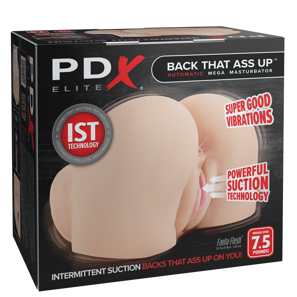 Pdx Elite Back That Ass Up Automatic Mega Masturbator Light | 603912775815 | Discreet Personal Wellness