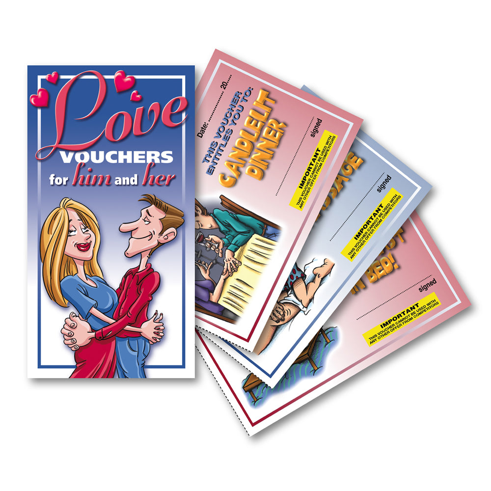 Love Vouchers For Him And Her | 623849070098 | Discreet Personal Wellness