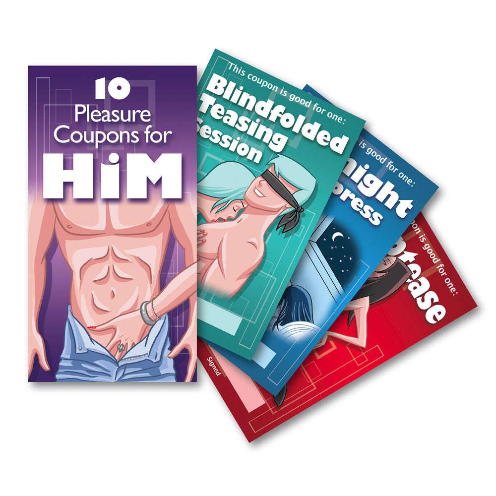 Pleasure Coupons for Him | 623849070791 | Discreet Personal Wellness