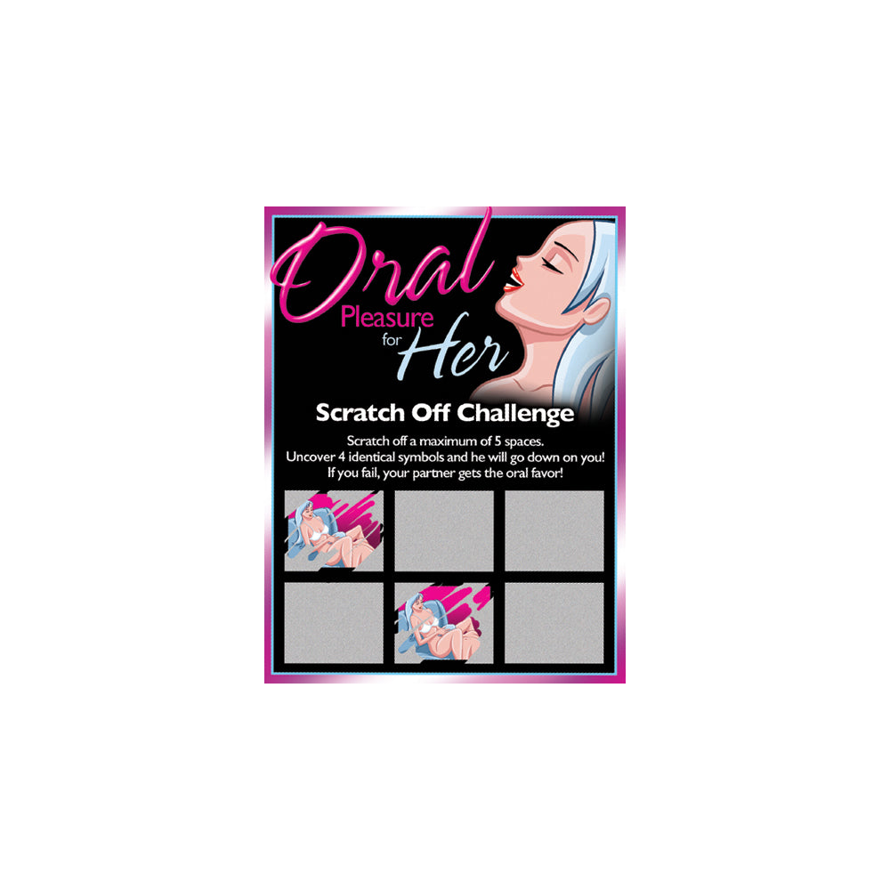 Oral Pleasure For Her Scratch Off Challenge | 623849400437 | Discreet Personal Wellness