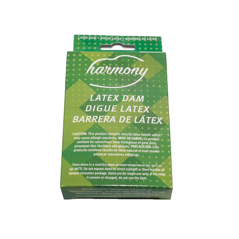Harmony Latex Dams 6 Pack | 628347069810 | Discreet Personal Wellness