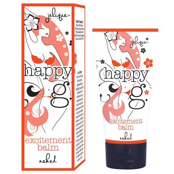 Jelique Happy G Excitement Balm Naked .5 oz. | 638258700054 | Discreet Personal Wellness