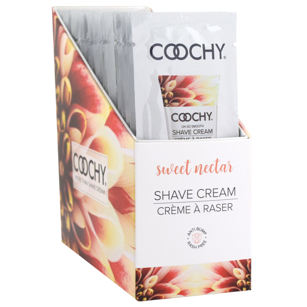 Coochy Shave Cream Sweet Nectar 24Ct Display | 638258900713 | Discreet Personal Wellness