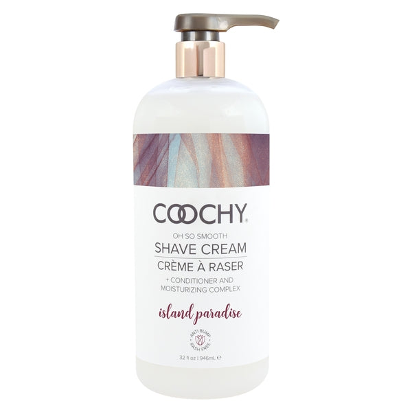 Coochy Shave Cream Island Paradise 32 oz. | 638258901703 | Discreet Personal Wellness