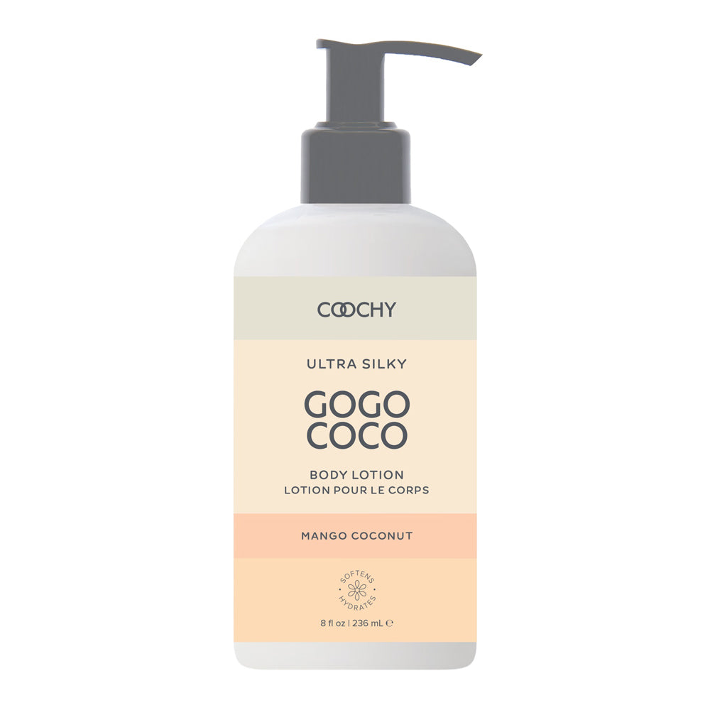 Coochy Ultra Silky Body Lotion Mango Coconut 8 oz. | 638258903578 | Discreet Personal Wellness