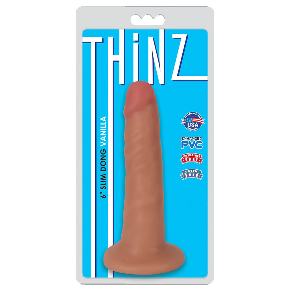 Thinz 6" Slim Penis Vanilla | 643380985217 | Discreet Personal Wellness