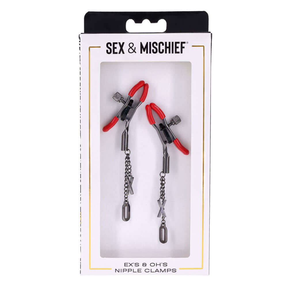 Ex's & Oh's Nipple Clamps | 646709099831 | Discreet Personal Wellness