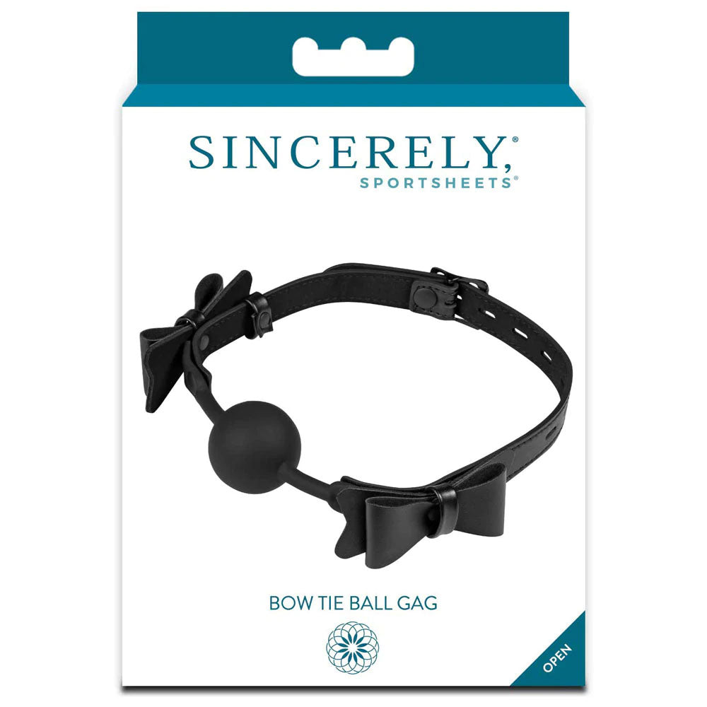 Sincereley Bow Tie Ball Gag | 646709520250 | Discreet Personal Wellness