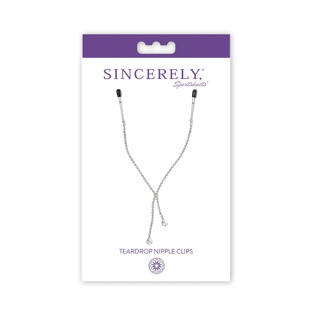 Midnight Teardrop Nipple Clips | 646709520328 | Discreet Personal Wellness
