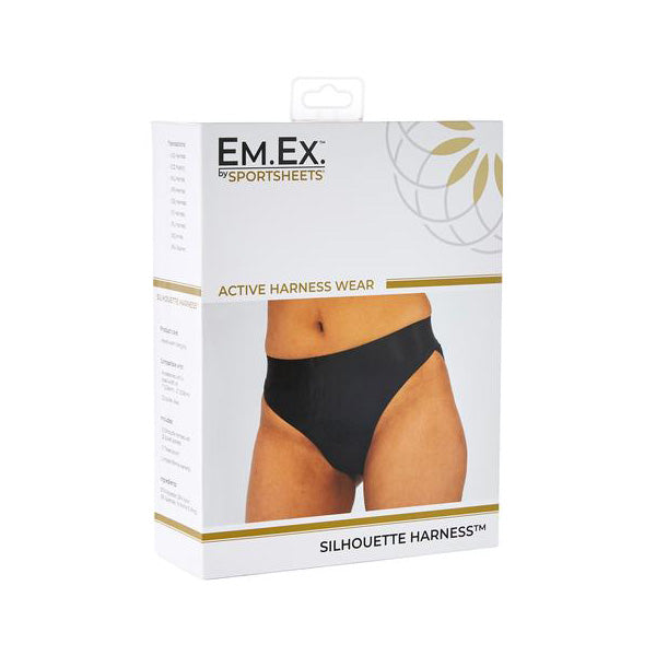Em.Ex: Active Harness Wear Black Silhouette Xs | 646709661014 | Discreet Personal Wellness