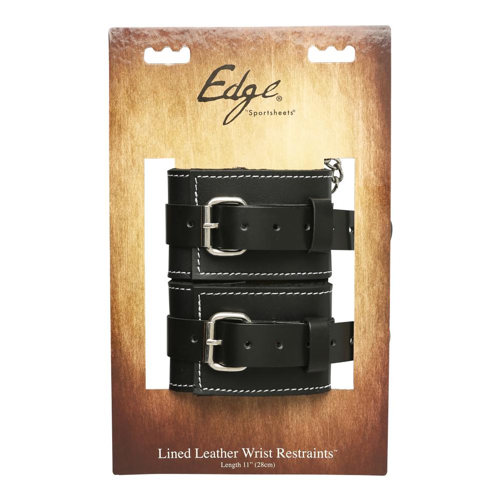 Edge Leather Wrist Restraints | 646709980207 | Discreet Personal Wellness