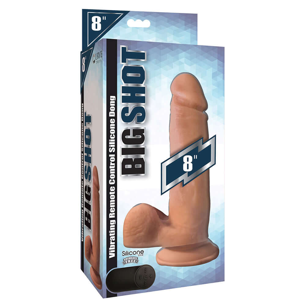 Big Shot 8" With Balls Silicone Vibrating | 653078940275 | Discreet Personal Wellness