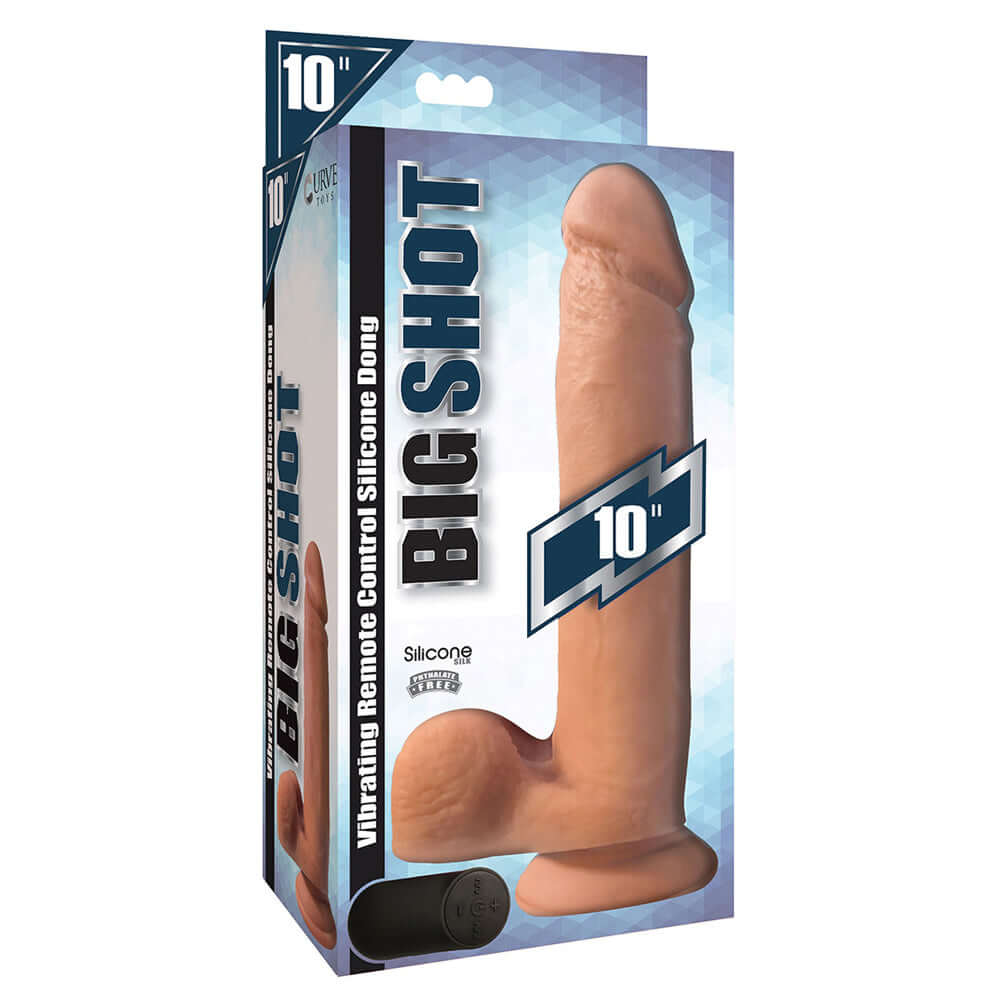 Big Shot 10" With Balls Silicone Vibrating | 653078940299 | Discreet Personal Wellness