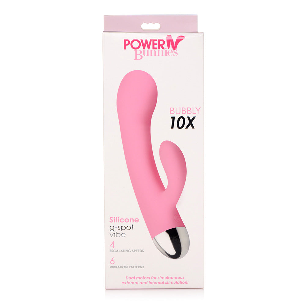 Power Bunnies Bubbly 10X Rabbit Pink | 653078942415 | Discreet Personal Wellness