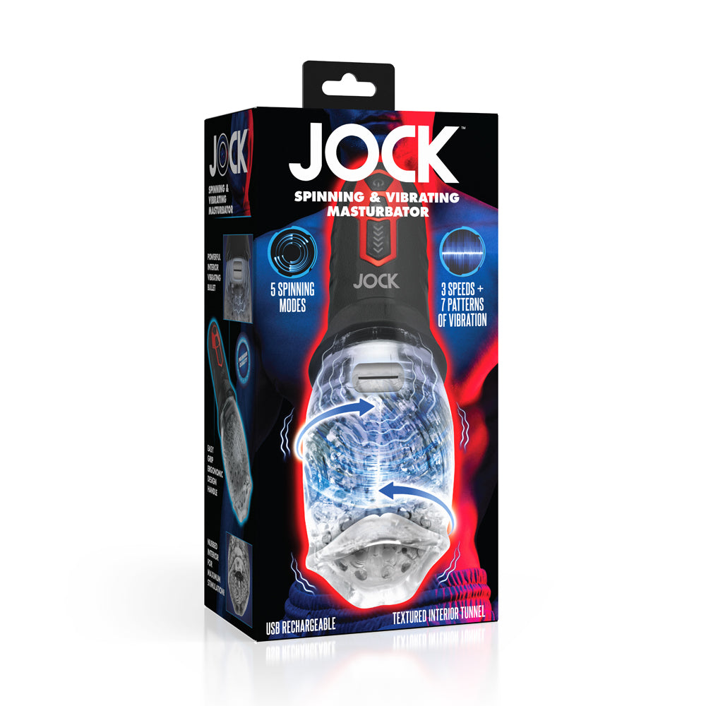 Jock Spinning & Vibrating Masturbator | 653078944730 | Discreet Personal Wellness
