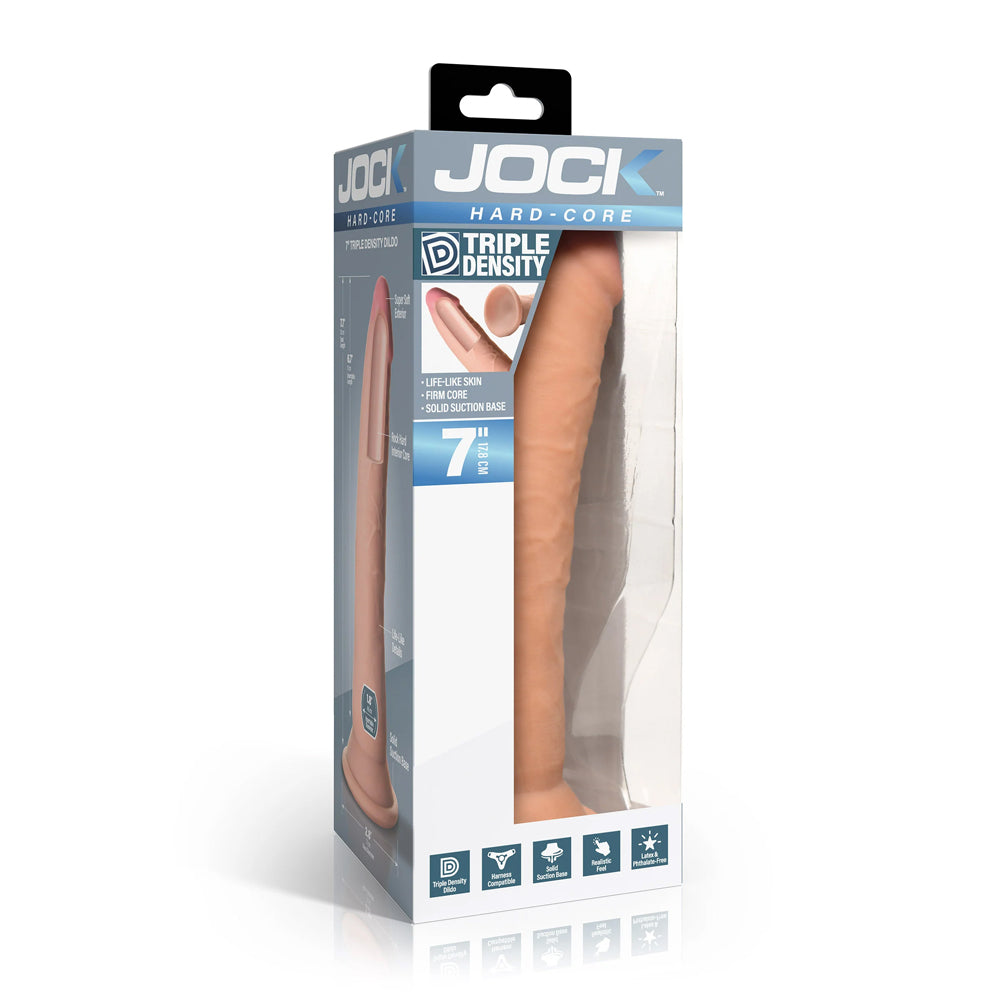 Jock Hard-Core 7" Triple Density Dildo | 653078945003 | Discreet Personal Wellness